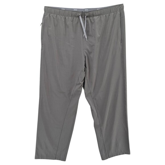 Free Fly Breeze Pants Mens Grey Drawstring Zip Pocket Lightweight Stretch Sz XXL - Picture 1 of 9